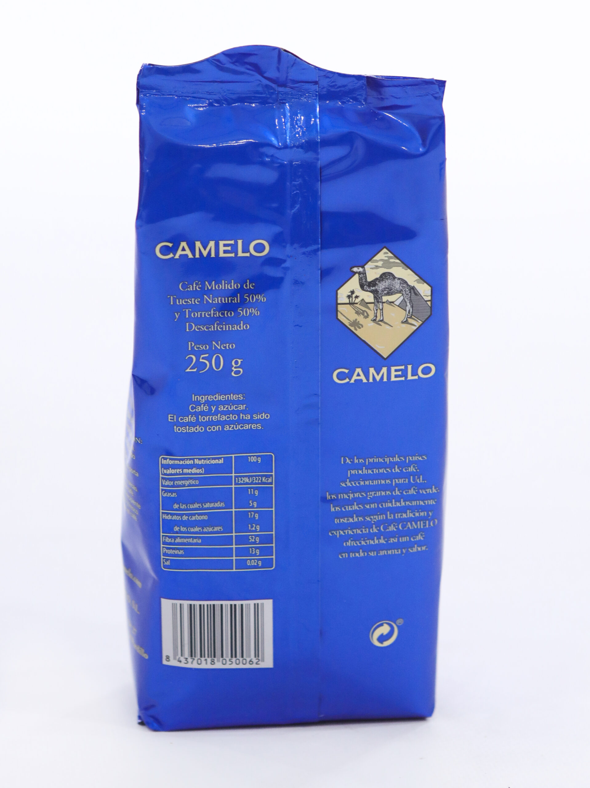 Café Camelo molido descafeinado mezcla 50/50 – 250 gr. – Café Camelo